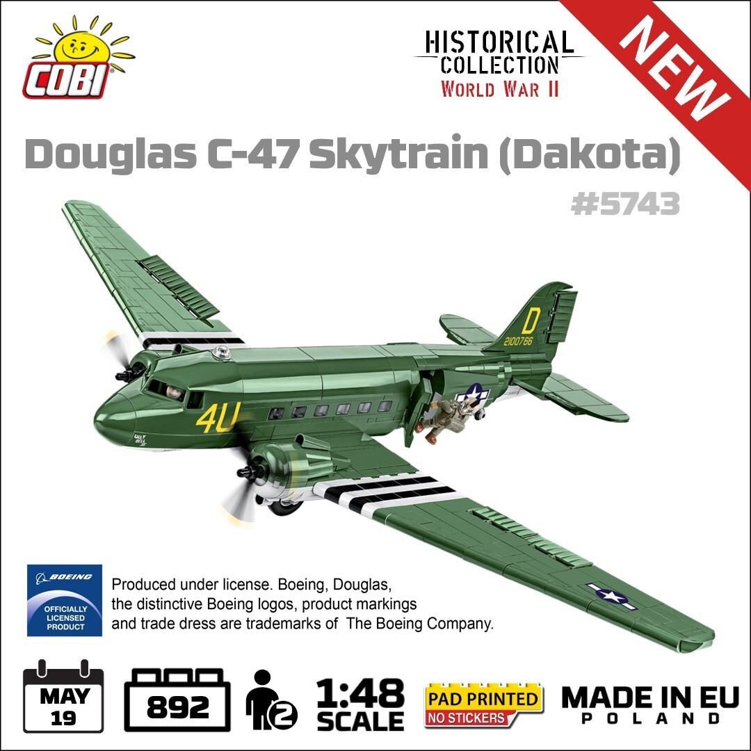 Cover: 5902251057435 | COBI Historical Collection 5743 - Douglas C-47 Skytrain (Dakota)...