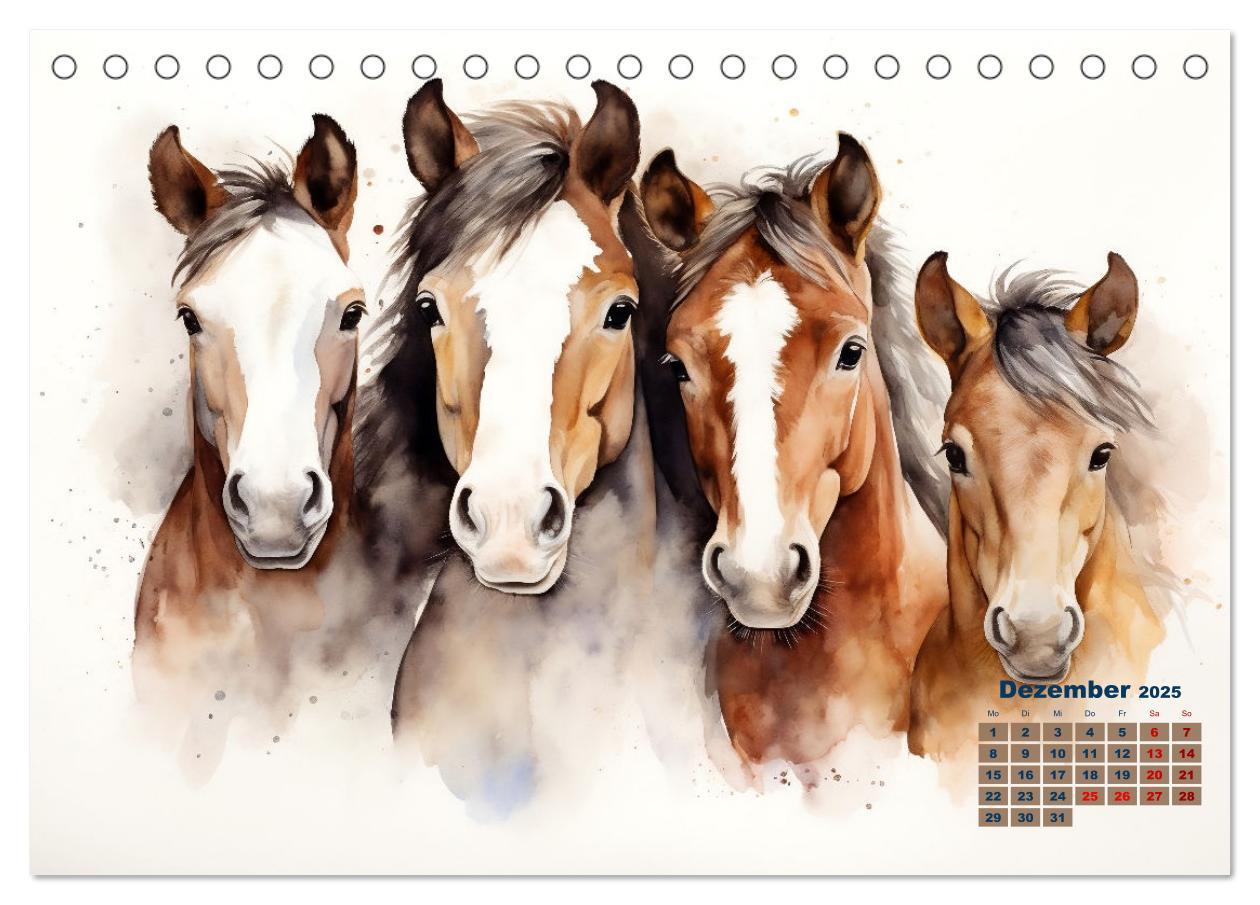 Bild: 9783435012961 | Kraftpakete in Aquarell (Tischkalender 2025 DIN A5 quer), CALVENDO...