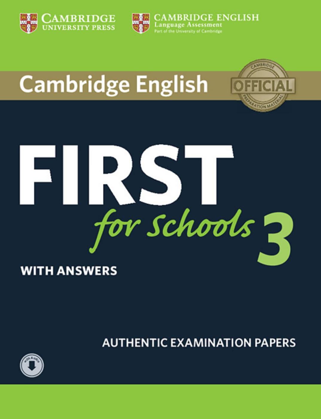 Cover: 9783125352186 | Cambridge English First for Schools 3. Student's Book with answers...