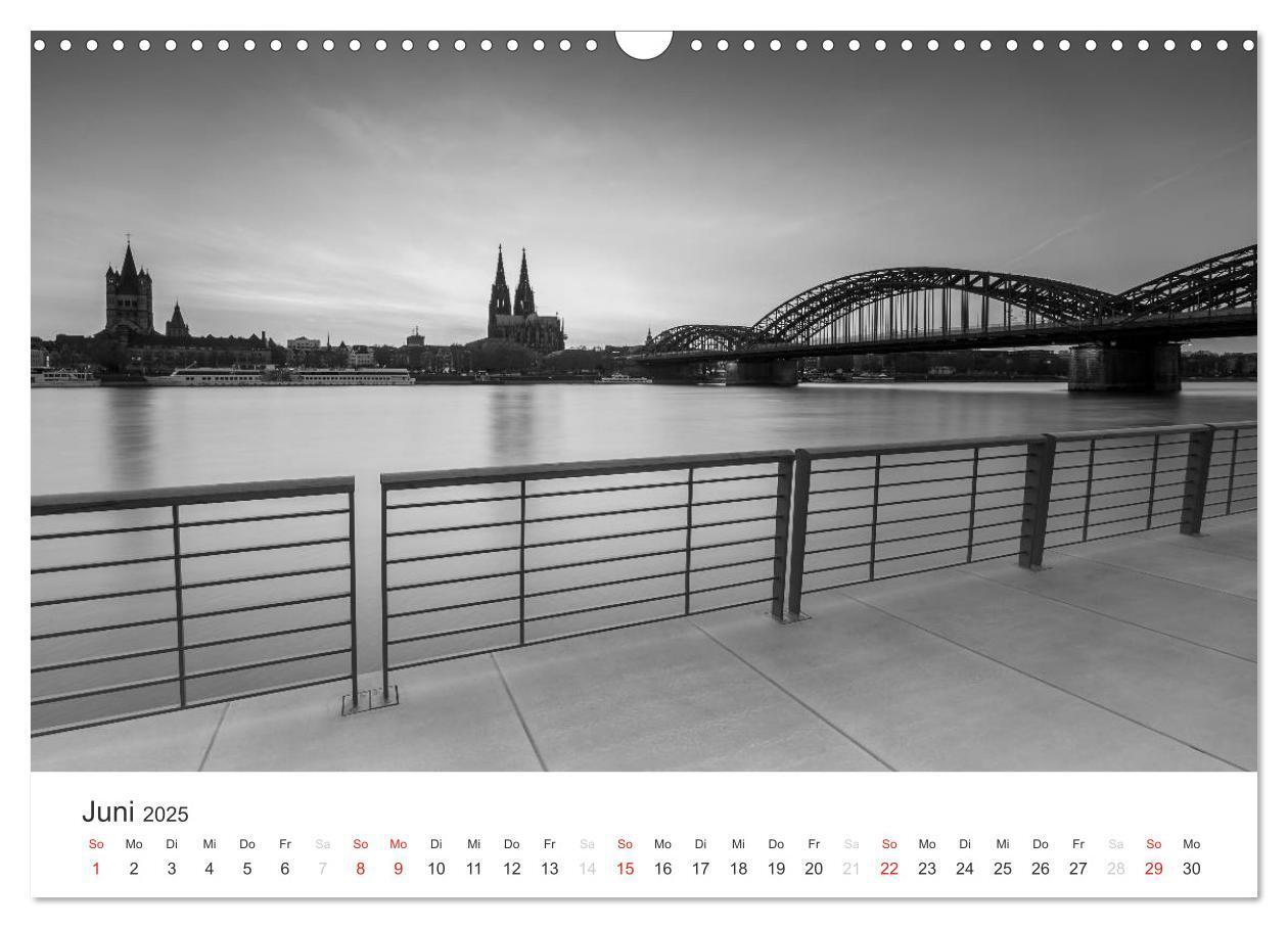 Bild: 9783435556915 | Köln - monochrome Ansichten (Wandkalender 2025 DIN A3 quer),...