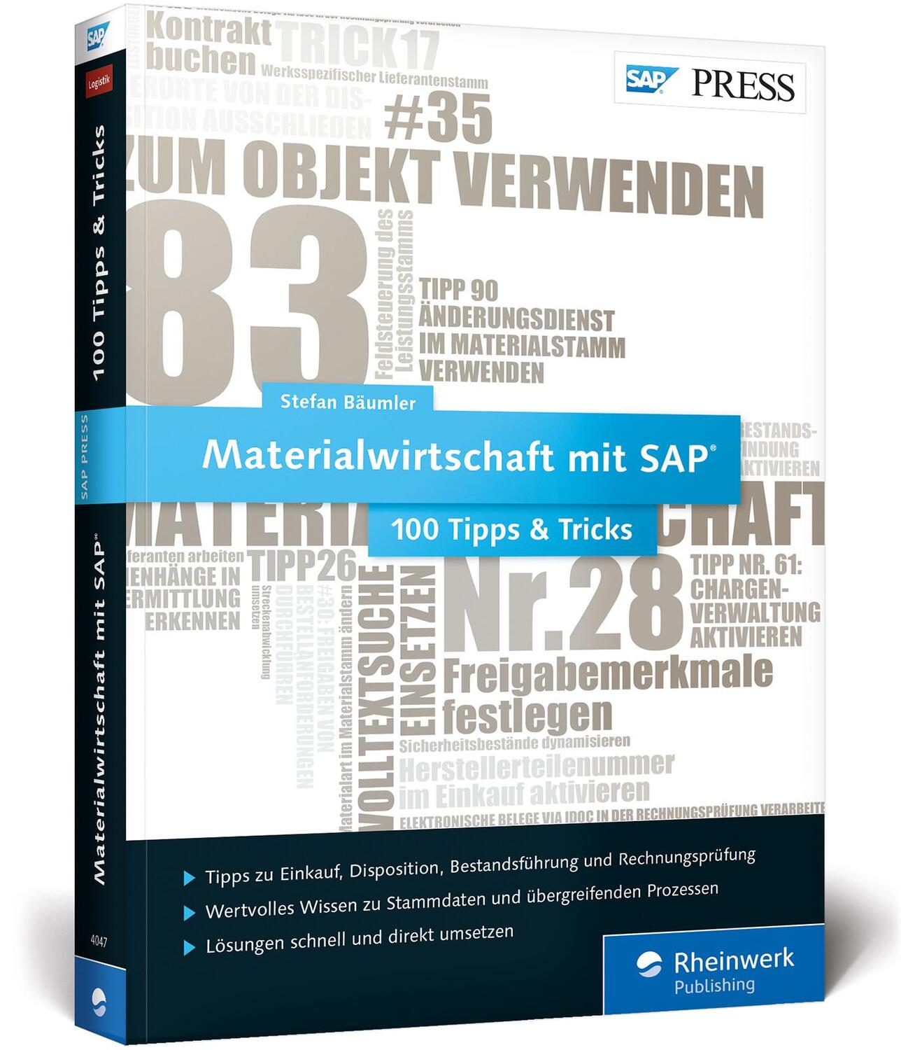 Cover: 9783836240475 | Materialwirtschaft mit SAP - 100 Tipps & Tricks | Stefan Bäumler
