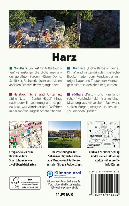 Rückseite: 9783945974315 | Harz - Der Reiseführer | Marion Schmidt (u. a.) | Taschenbuch | 128 S.