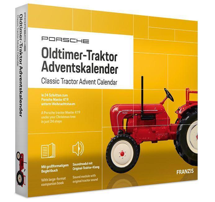 Cover: 4019631671332 | Porsche Oldtimer-Traktor Adventskalender | Kalender | Bausatz mit Buch