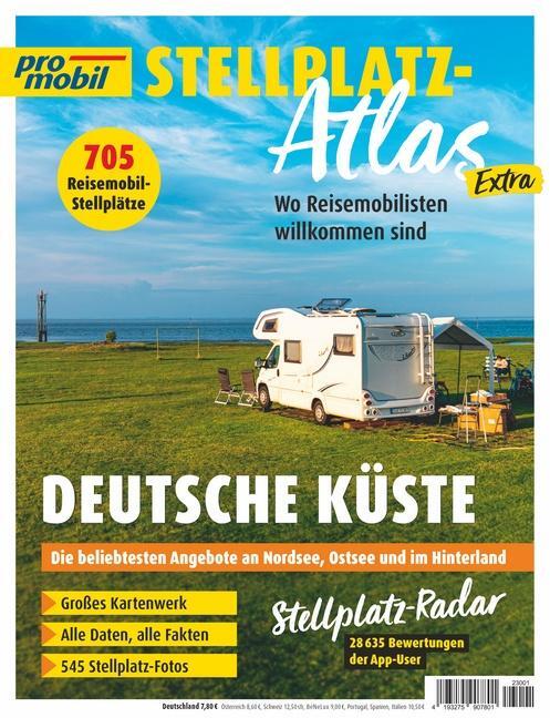 Cover: 9783613321038 | promobil Stellplatz Atlas Extra - Deutsche Küste | Taschenbuch | 2023