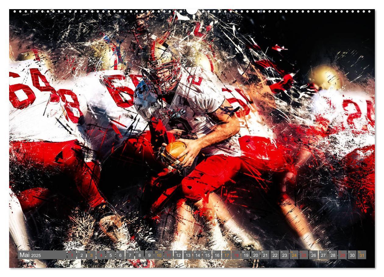 Bild: 9783435329304 | American Football - so cool (Wandkalender 2025 DIN A2 quer),...