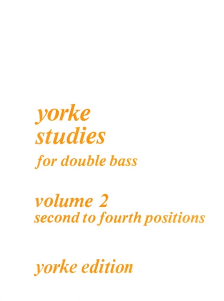 Cover: 9790570590865 | Yorke Studies For Double Bass | Philip A. Parker | Buch