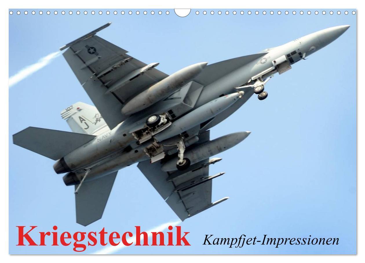 Cover: 9783383375798 | Kriegstechnik. Kampfjet-Impressionen (Wandkalender 2024 DIN A3...