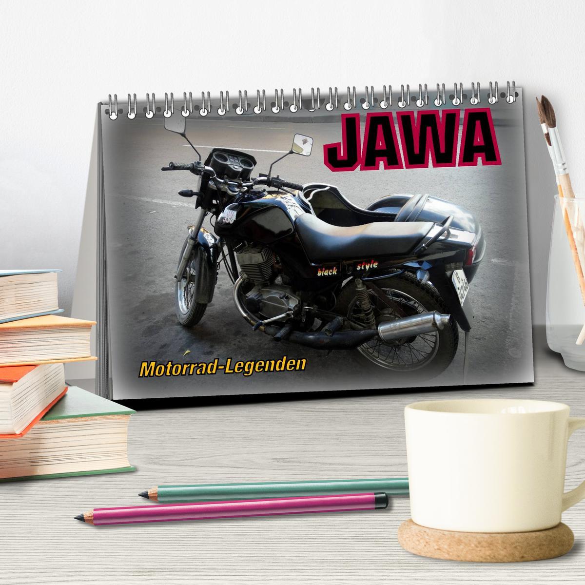 Bild: 9783435564521 | Motorrad-Legenden: JAWA (Tischkalender 2025 DIN A5 quer), CALVENDO...