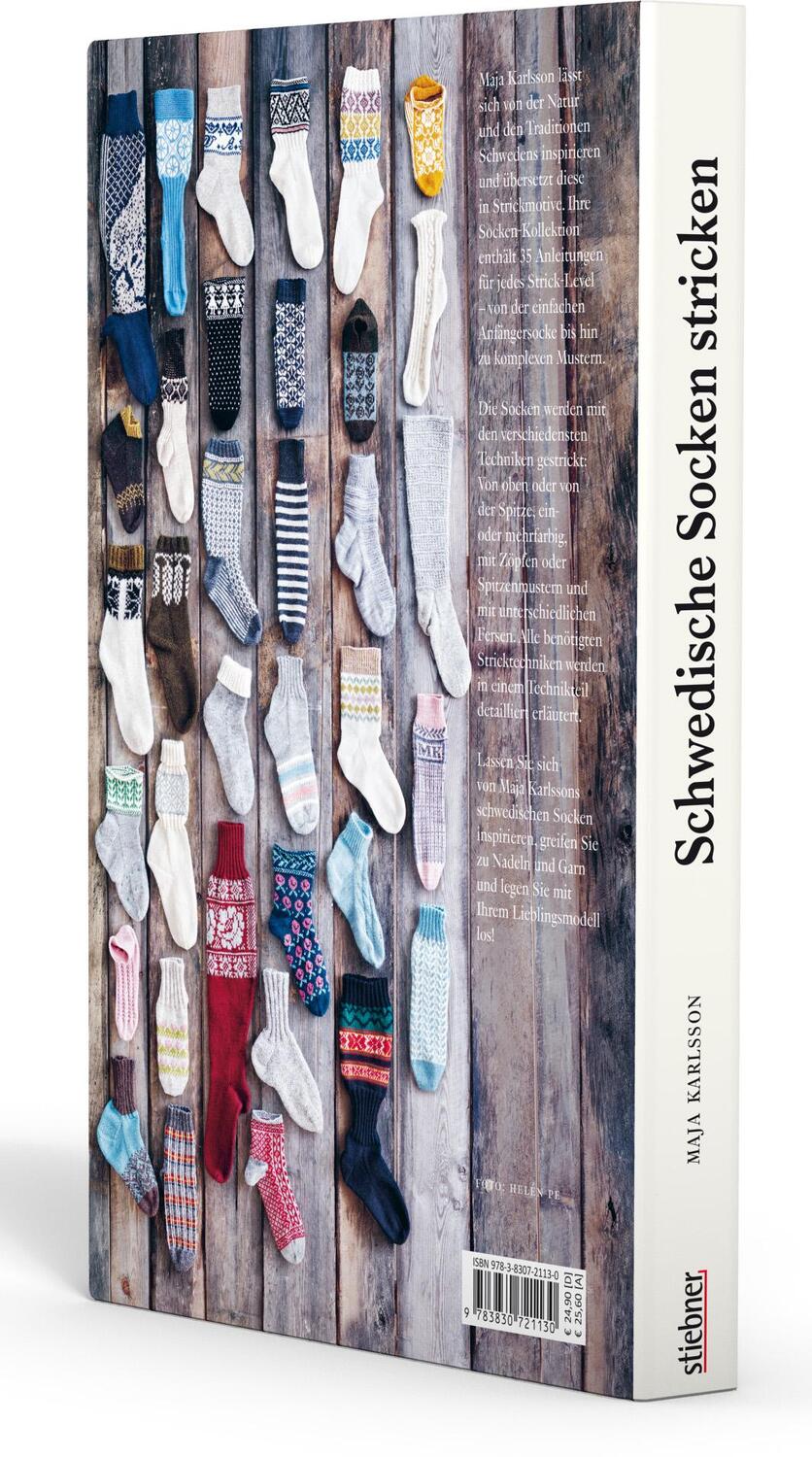 Rückseite: 9783830721130 | Schwedische Socken stricken | Maja Karlsson | Buch | 201 S. | Deutsch