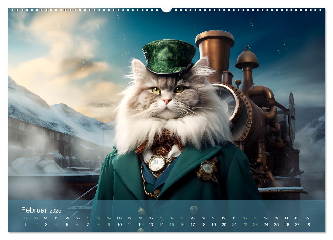 Bild: 9783383859564 | Charaktiere Katzen dieser Welt (Wandkalender 2025 DIN A2 quer),...