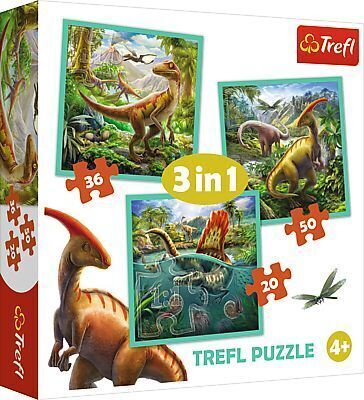 Cover: 5900511348378 | 3 in 1 Puzzle - Dinosaurier (Kinderpuzzle) | Spiel | In Spielebox