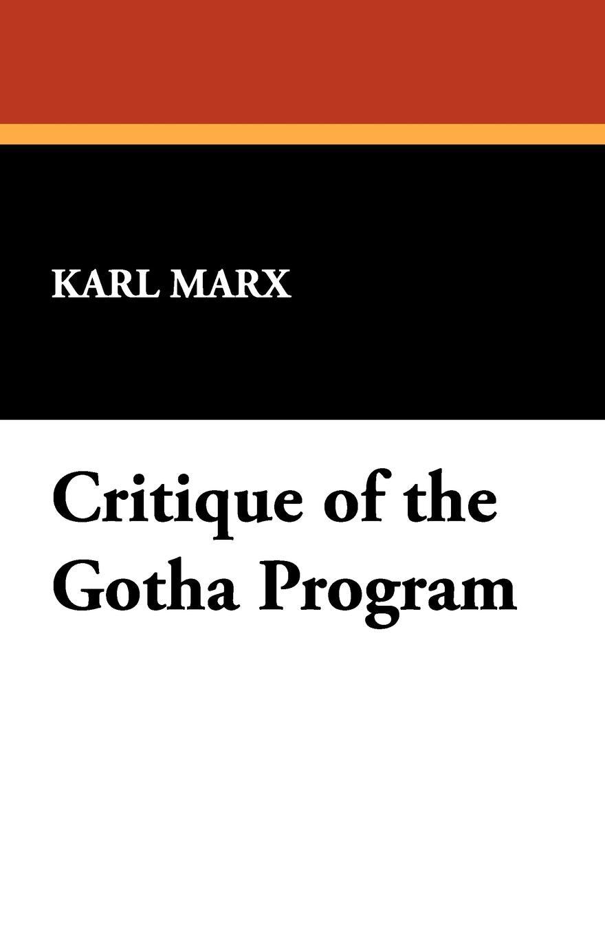 Cover: 9781434463098 | Critique of the Gotha Program | Karl Marx | Taschenbuch | Paperback