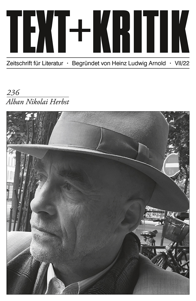 Cover: 9783967076981 | Alban Nikolai Herbst | Claudia Stockinger (u. a.) | Taschenbuch | 2022