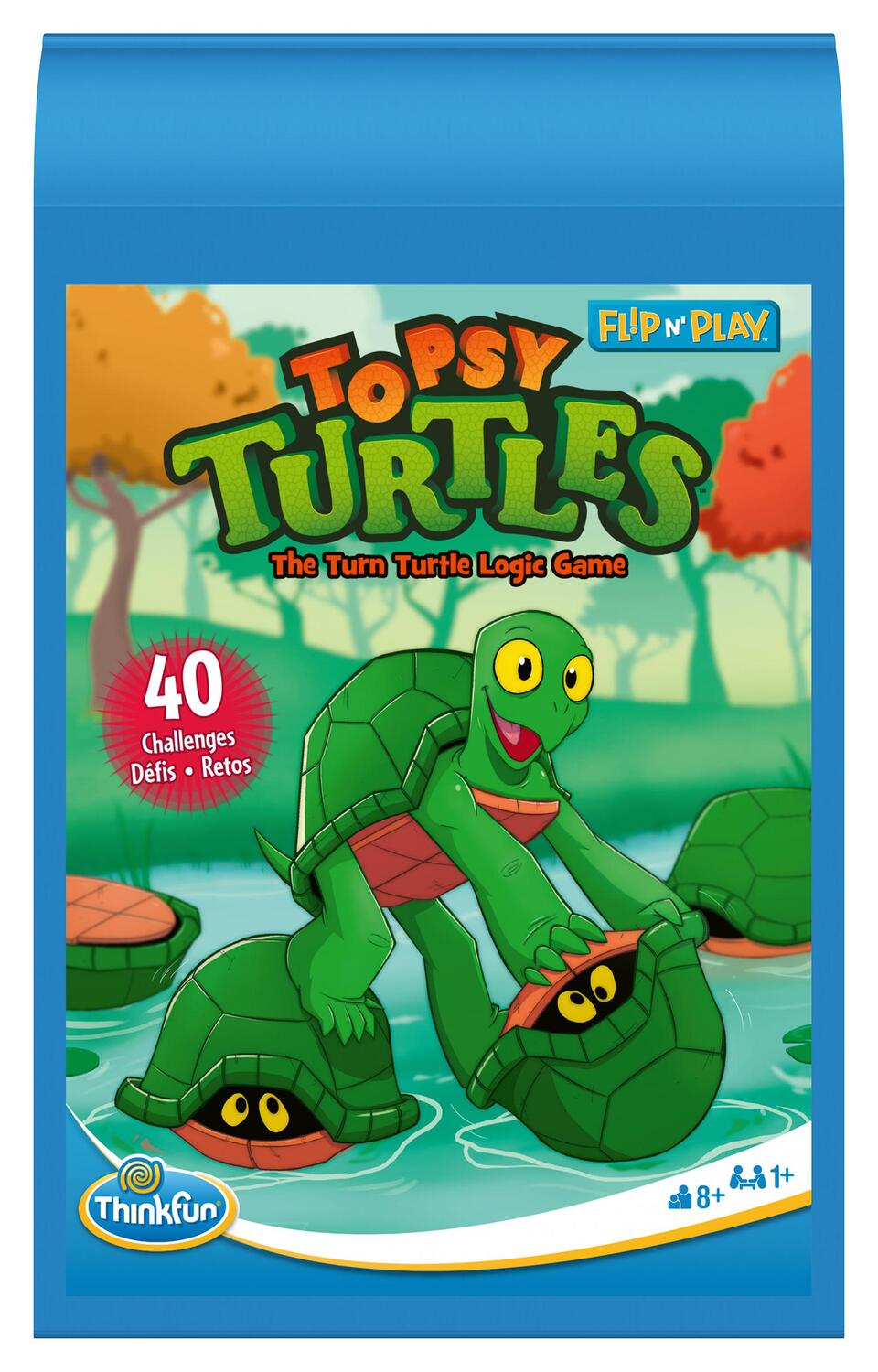 Cover: 4005556765768 | ThinkFun 76576 - Flip N' Play Topsy Turtles - das Reise-Logikspiel,...