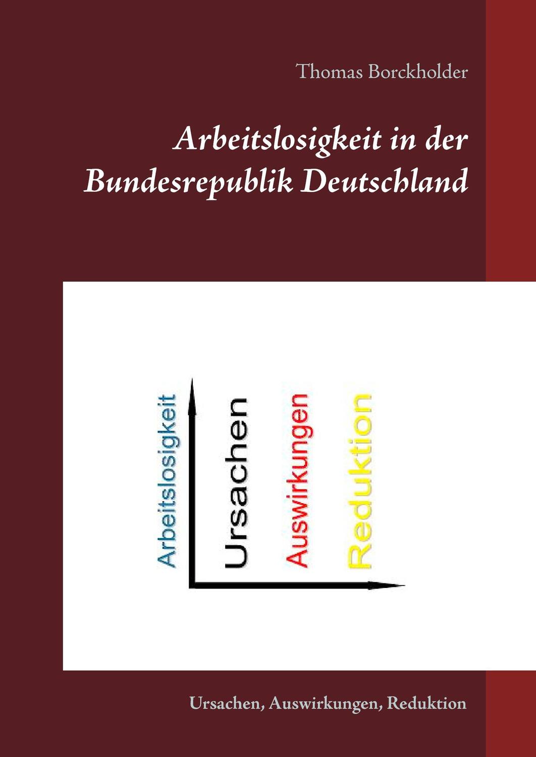 Cover: 9783837005462 | Arbeitslosigkeit in der Bundesrepublik Deutschland | Borckholder