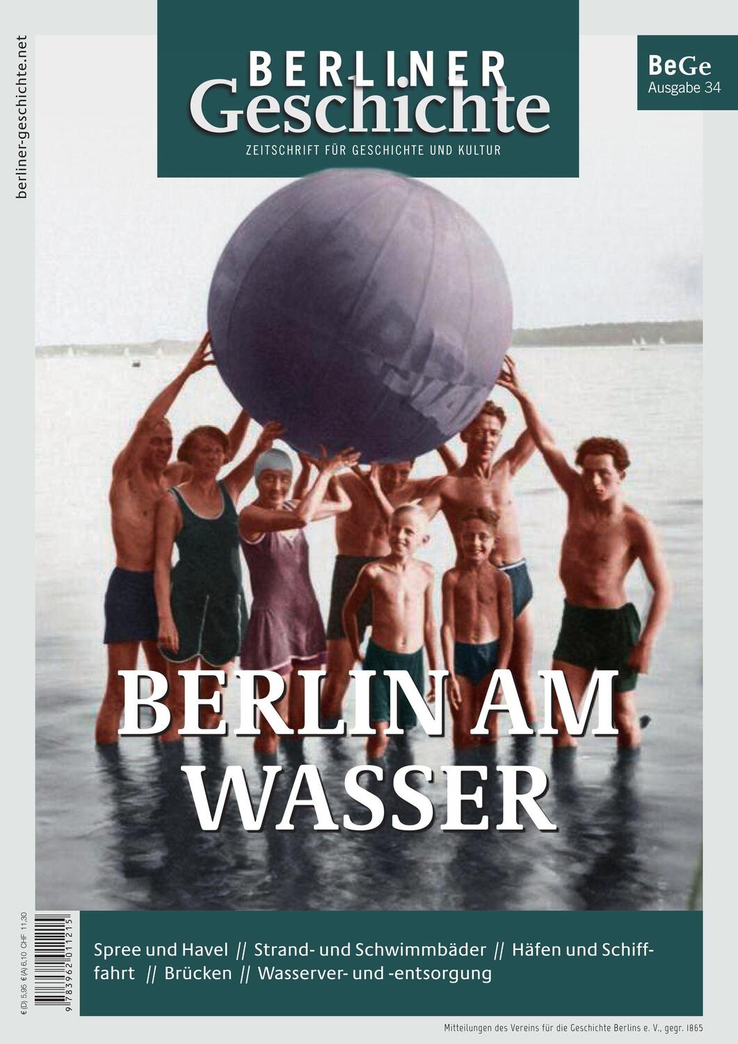 Cover: 9783962011253 | Berliner Geschichte - Zeitschrift für Geschichte und Kultur 34 | V.