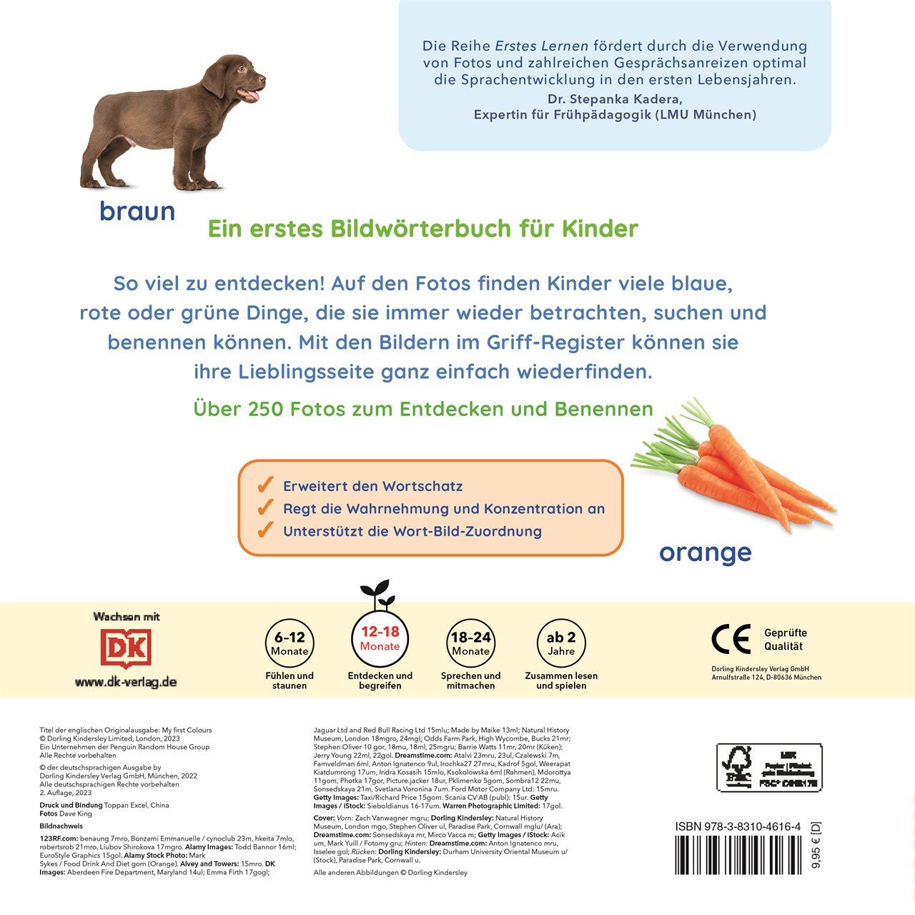 Rückseite: 9783831046164 | Erstes Lernen. Farben | DK Verlag - Kids | Buch | Erstes Lernen | 2022