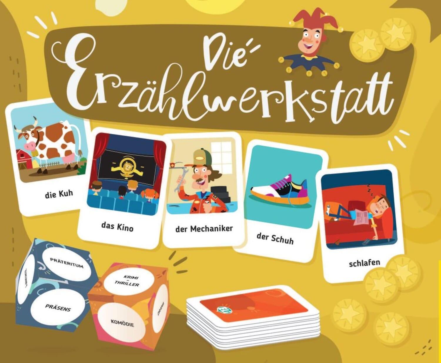Cover: 9783125152137 | Die Erzählwerkstatt. 132 Karten, 2 Würfel, 60 Spielmarken, 1...
