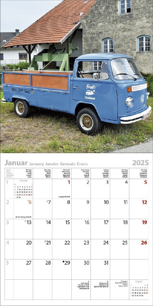 Bild: 9783731876441 | Kult-Transporter 2025 | Korsch Verlag | Kalender | Englisch Broschur