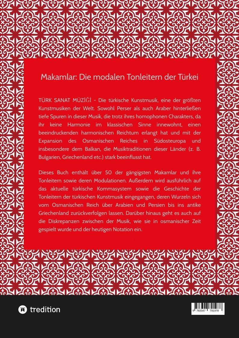 Rückseite: 9783347791978 | Makamlar: Die modalen Tonleitern der Türkei | Thomas Mikosch | Buch