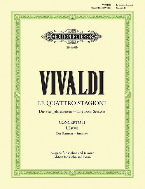 Cover: 9790014072469 | Die Jahreszeiten: Konzert für Violine, Streicher und Basso continuo...