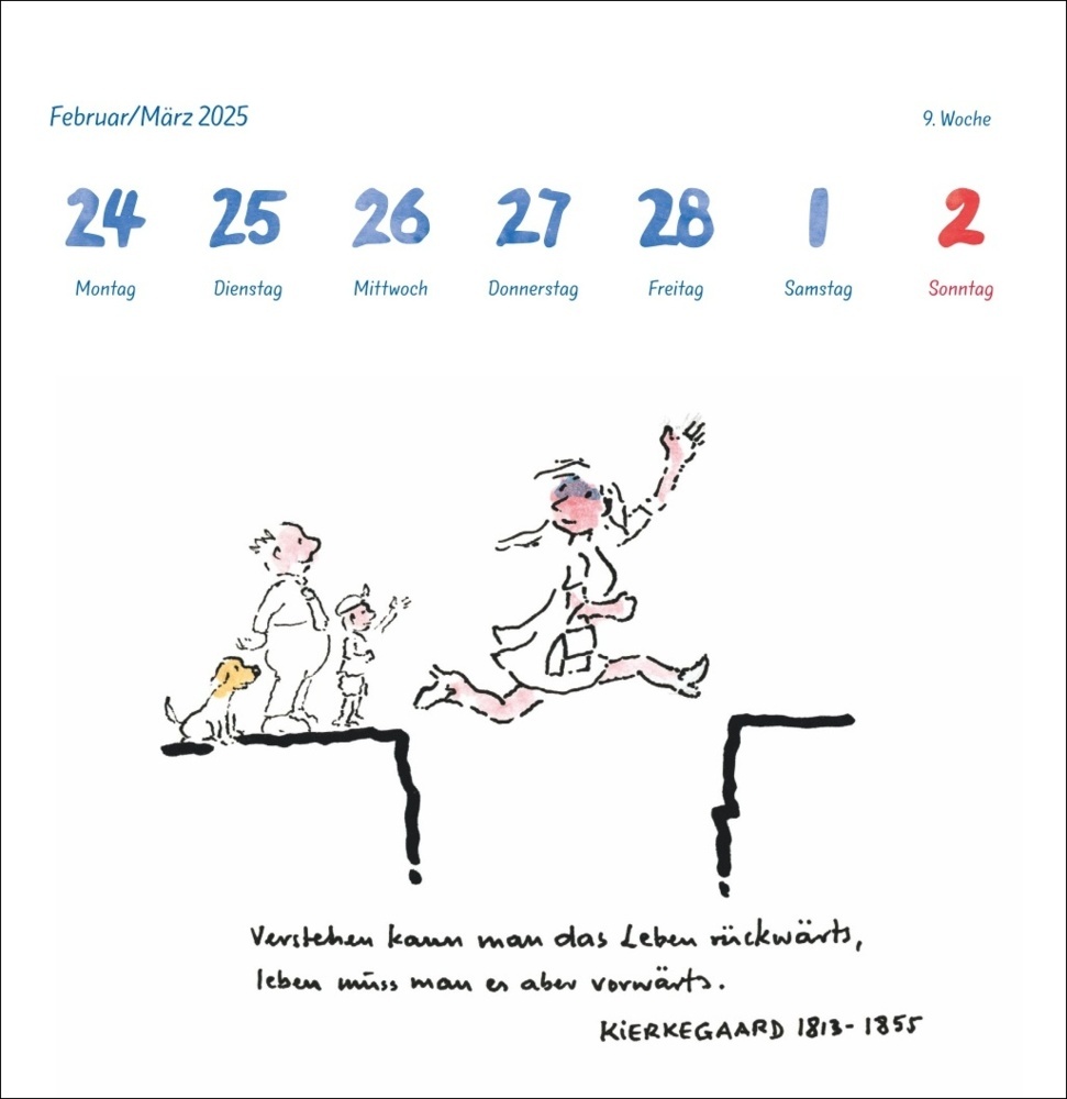 Bild: 9783756408658 | Helme Heine: Philosophisches Premium-Postkartenkalender 2025 | Heine