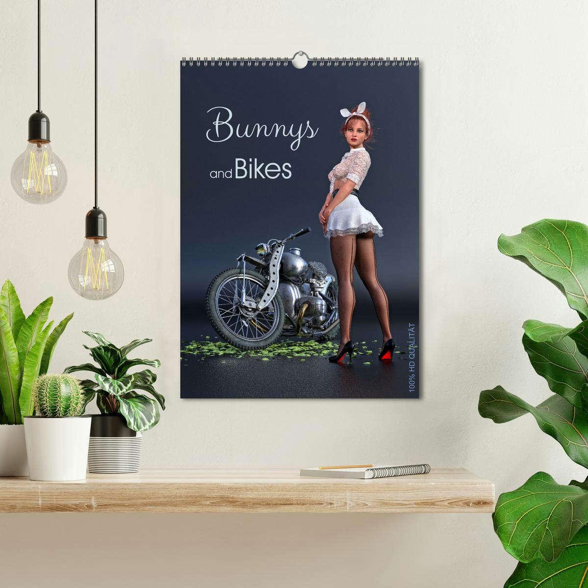 Bild: 9783435901654 | Bunnys and Bikes (Wandkalender 2025 DIN A3 hoch), CALVENDO...