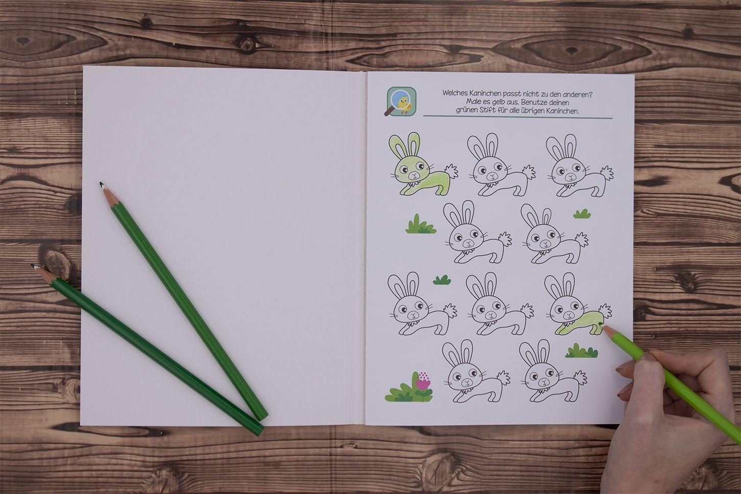 Bild: 9783743209893 | Malen und Rätseln - Denkspiele für den Kindergarten (4+) | Taschenbuch