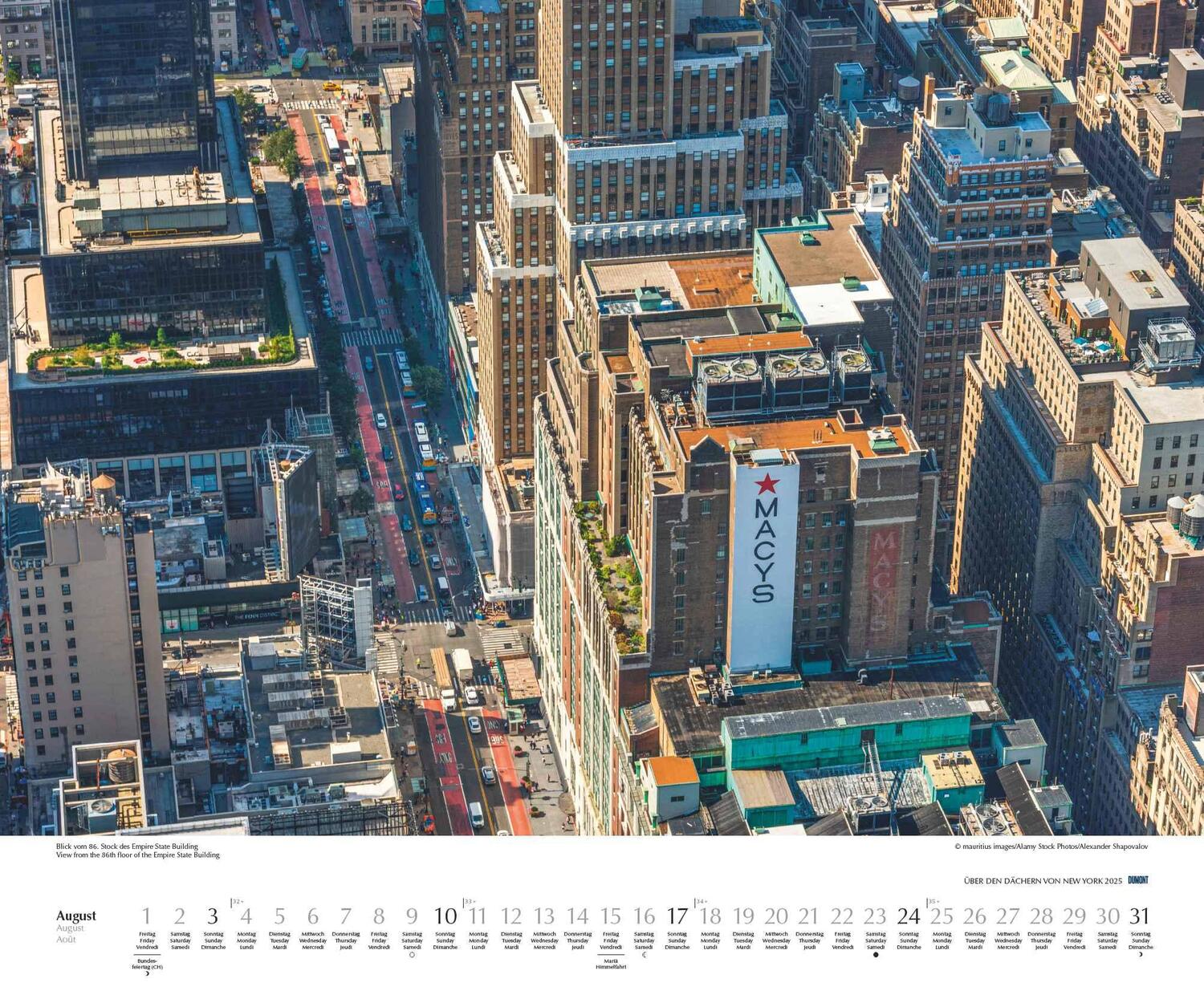 Bild: 4250809653754 | Über den Dächern von New York 2025 - Städte-Reise-Kalender -...