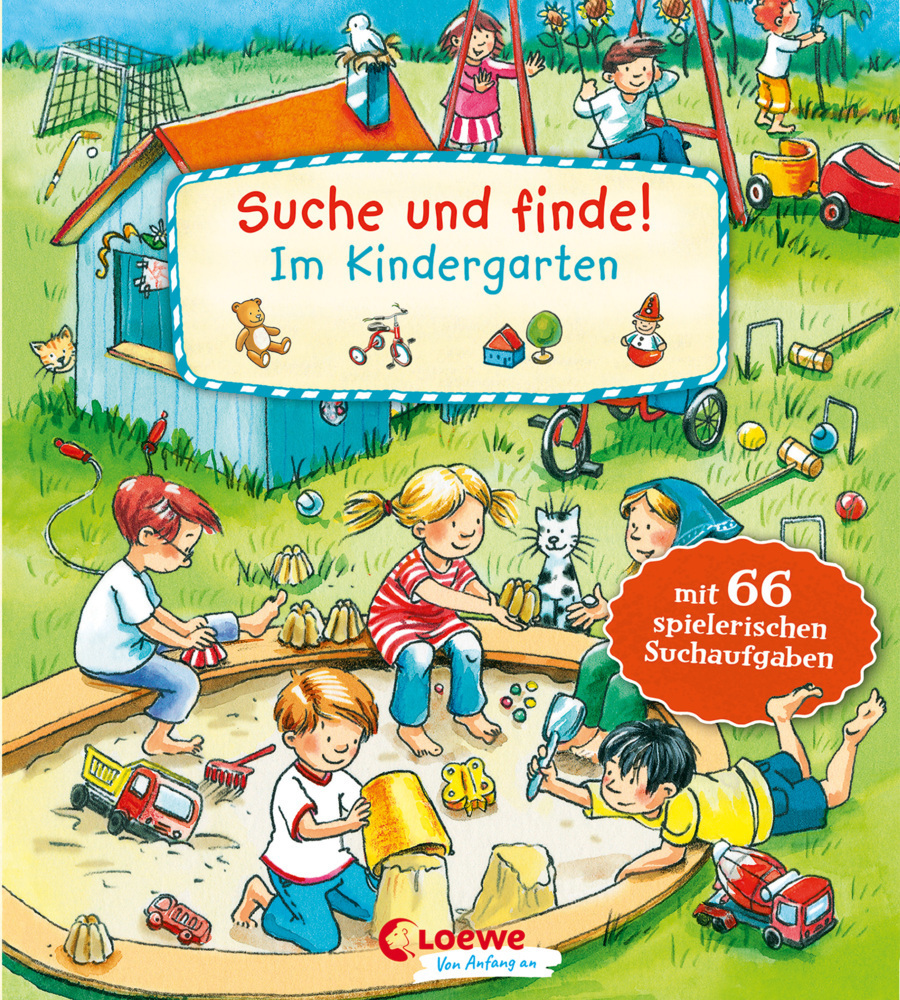 Cover: 9783743203389 | Suche und finde! - Im Kindergarten | Loewe Meine allerersten Bücher