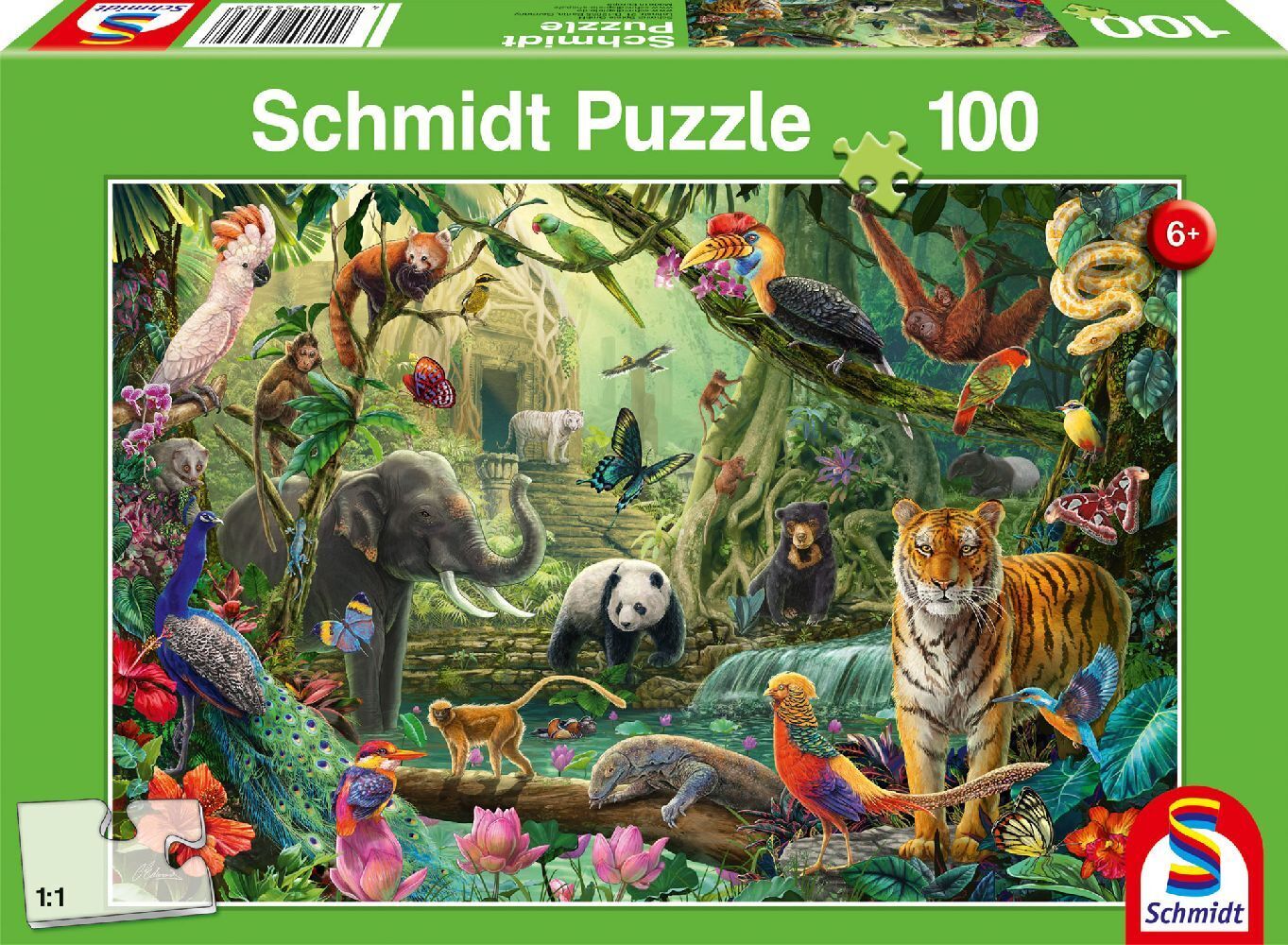 Cover: 4001504564858 | Bunte Tierwelt im Dschungel | Spiel | Schachtel | 56485 | Deutsch