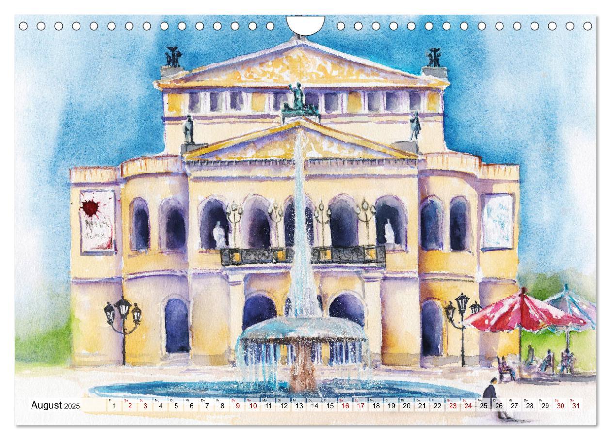 Bild: 9783435212507 | Frankfurt in Aquarell (Wandkalender 2025 DIN A4 quer), CALVENDO...