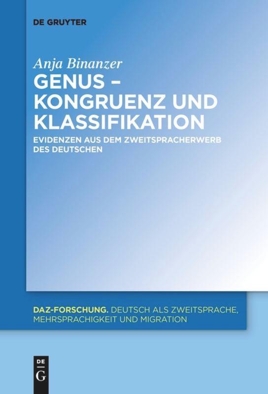 Cover: 9783110653182 | Genus - Kongruenz und Klassifikation | Anja Binanzer | Taschenbuch