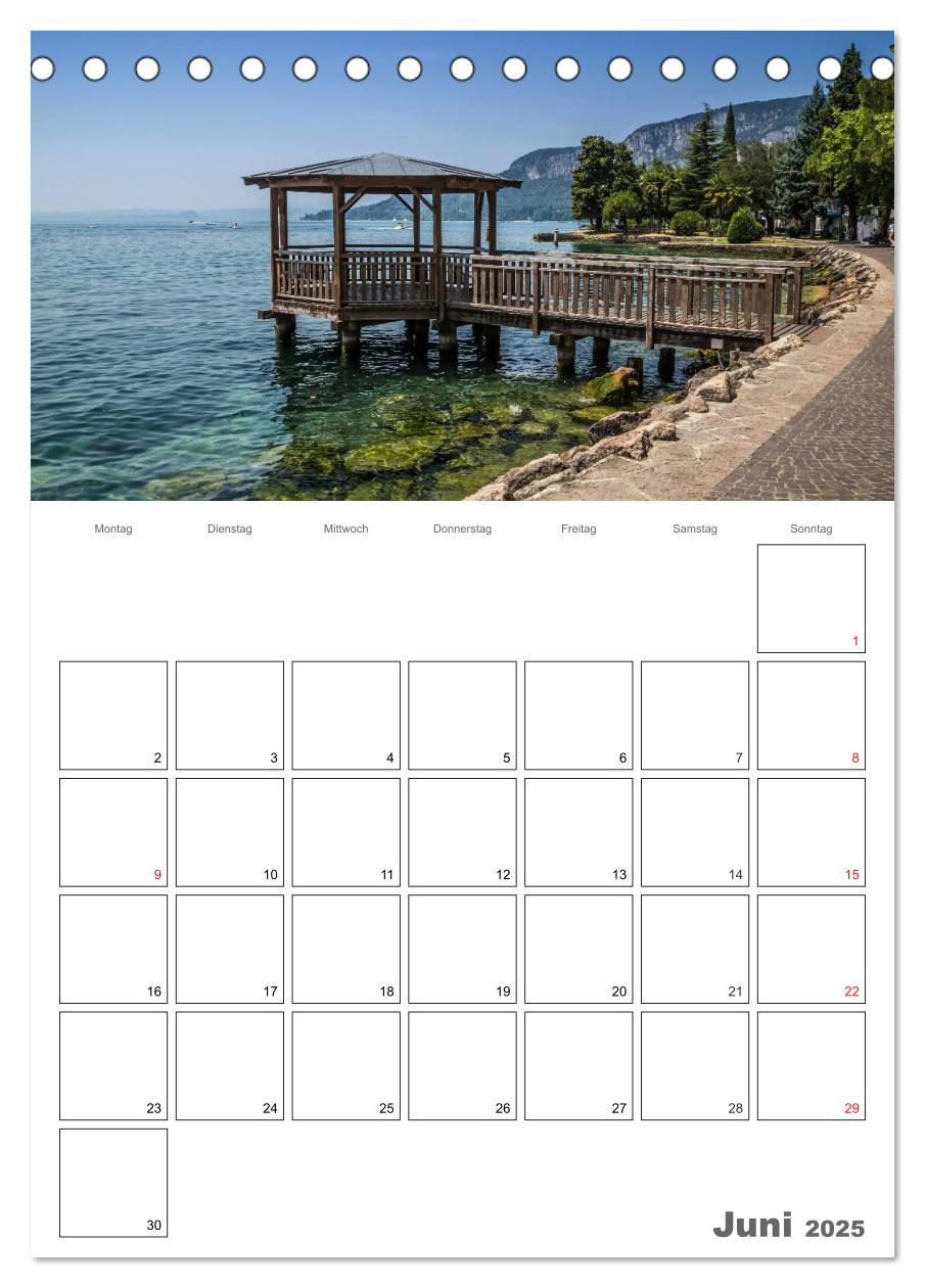 Bild: 9783457025970 | GARDASEE Terminplaner (Tischkalender 2025 DIN A5 hoch), CALVENDO...