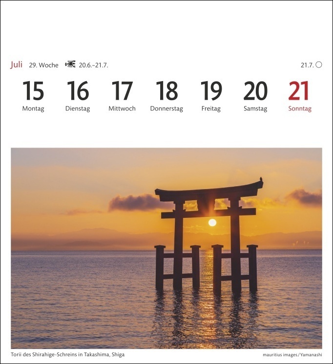Bild: 9783840032295 | Japan Sehnsuchtskalender 2024. Fernweh in einem Foto-Kalender zum...