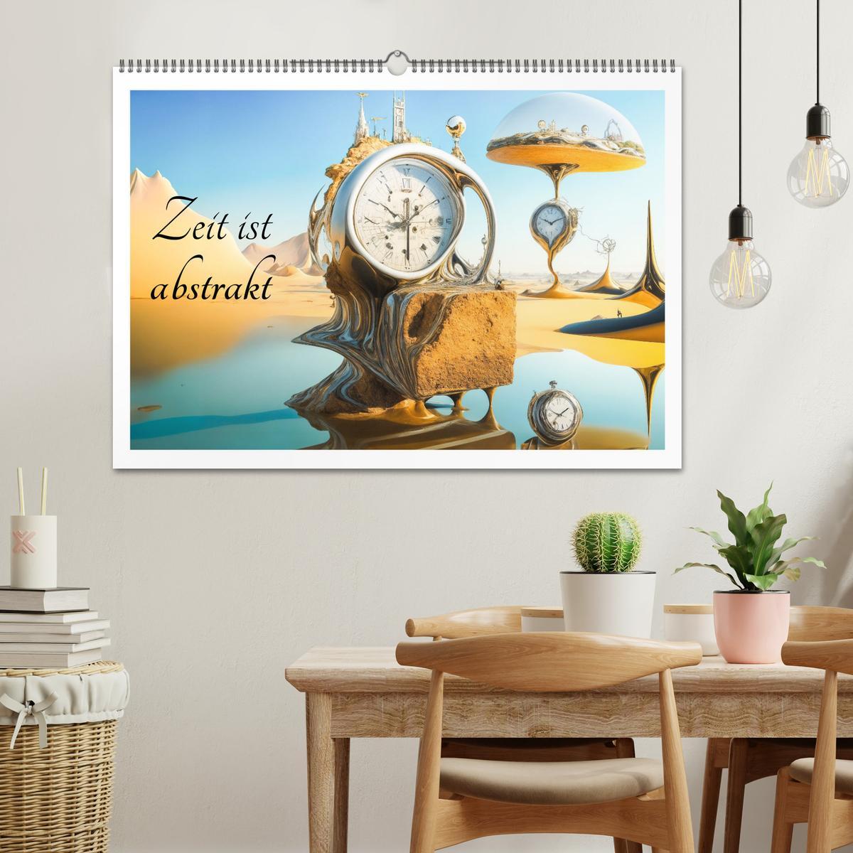 Bild: 9783383857744 | Zeit ist abstrakt (Wandkalender 2025 DIN A2 quer), CALVENDO...