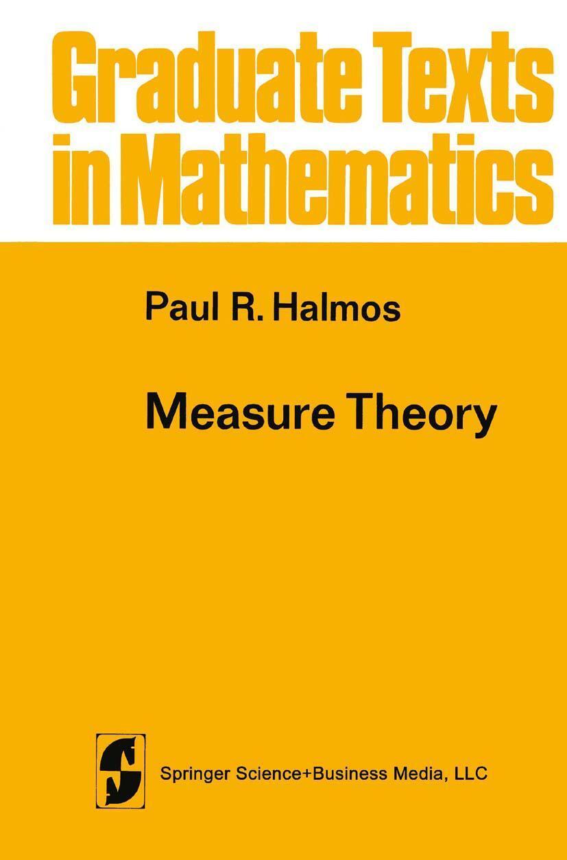 Cover: 9780387900889 | Measure Theory | Paul R. Halmos | Buch | Graduate Texts in Mathematics