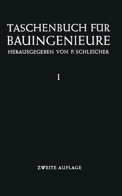 Cover: 9783642883491 | Taschenbuch für Bauingenieure | Erster Band | F. Schleicher | Buch