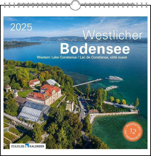 Cover: 9783861924081 | Westlicher Bodensee 2025 | Postkarten-Tischkalender | Kalender | 13 S.