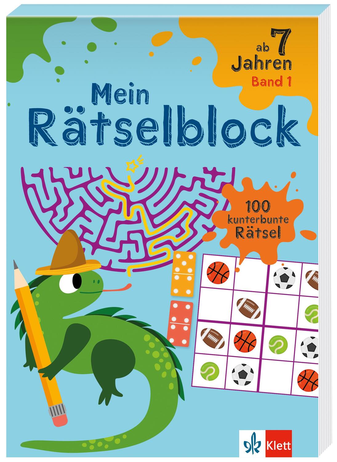 Cover: 9783129497791 | Klett Mein Rätselblock ab 7 Jahren | 100 kunterbunte Rätsel | Buch