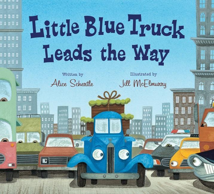 Cover: 9780544568051 | Little Blue Truck Leads the Way Board Book | Little Blue Truck