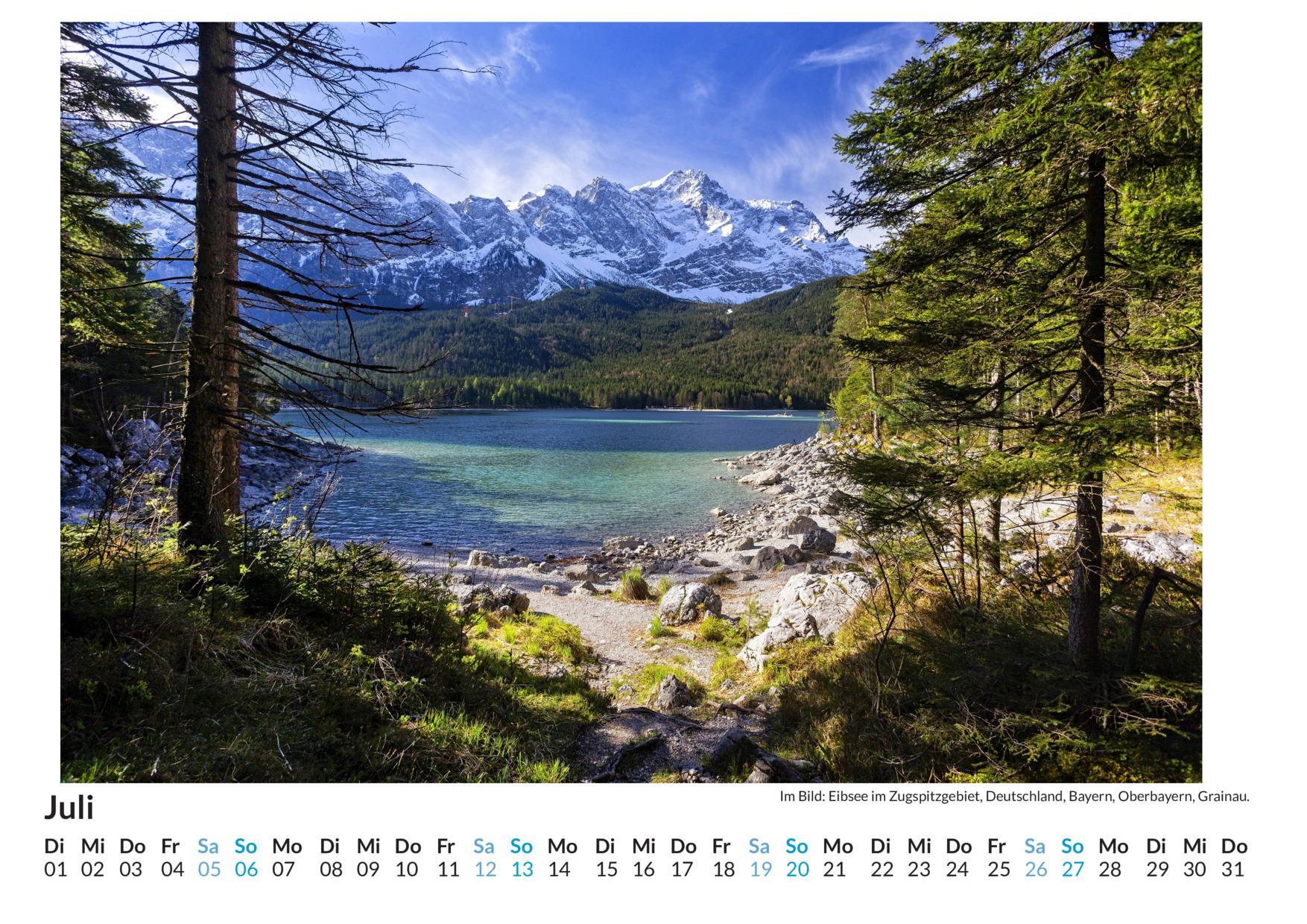 Bild: 9783759121486 | Zugspitze - (Wandkalender 2025, Kalender DIN A4 quer,...