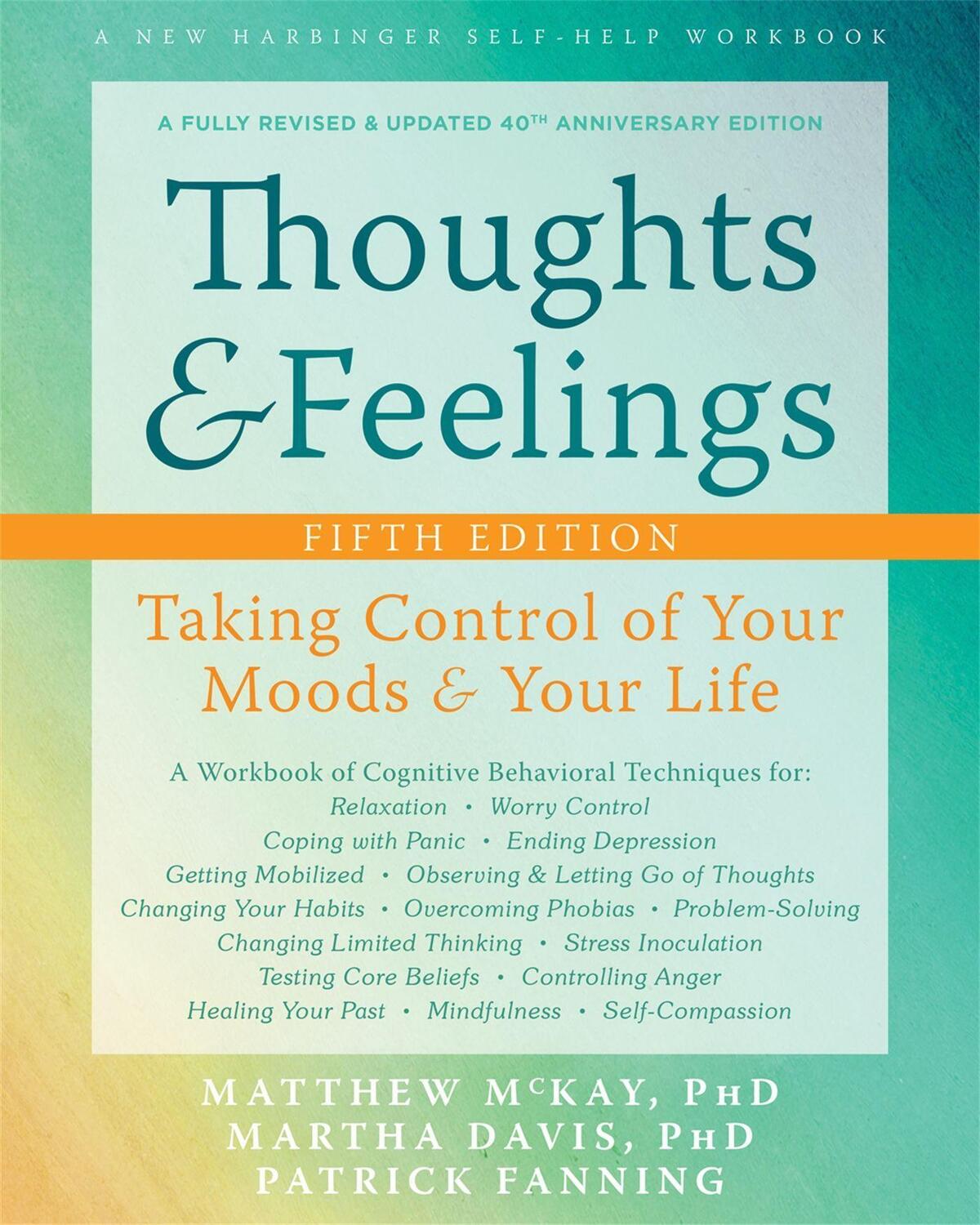 Cover: 9781684035489 | Thoughts and Feelings | Taking Control of Your Moods and Your Life