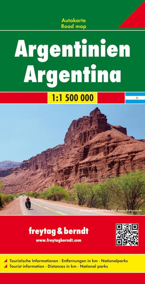 Cover: 9783707914313 | Argentinien Autokarte 1 : 1 500 000 | (Land-)Karte | Deutsch | 2019