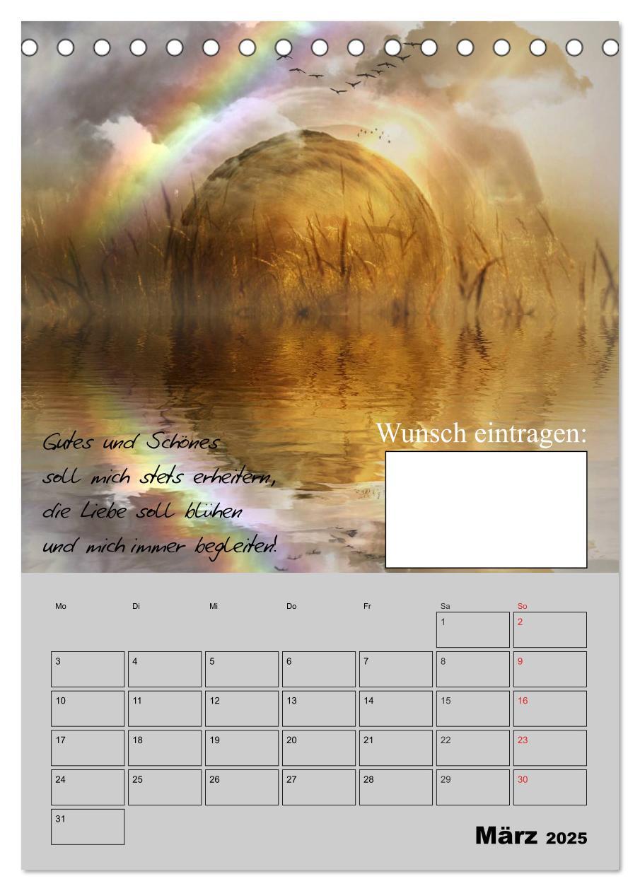 Bild: 9783457017487 | Wunsch- und Zauberkalender (Tischkalender 2025 DIN A5 hoch),...