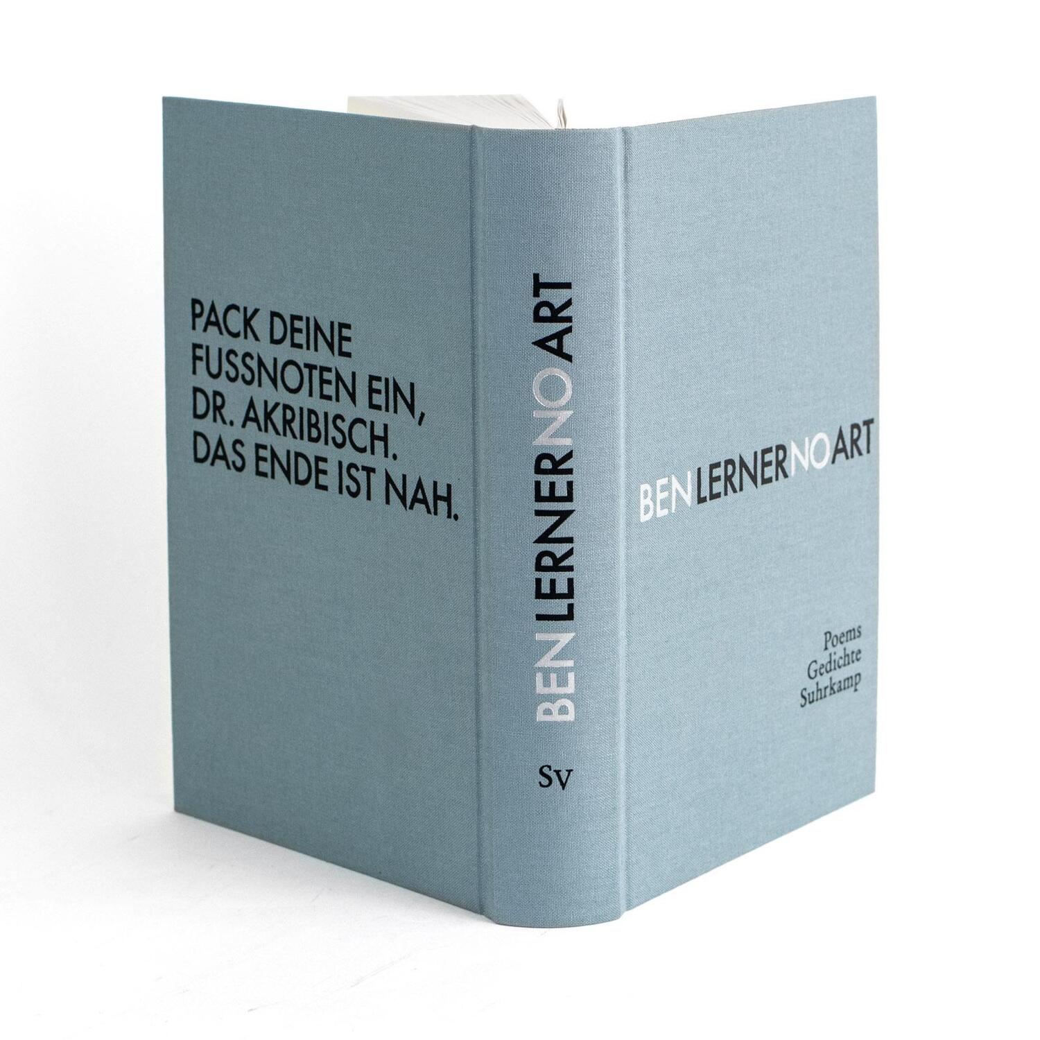 Bild: 9783518429914 | No Art | Poems / Gedichte | Ben Lerner | Buch | 512 S. | Deutsch