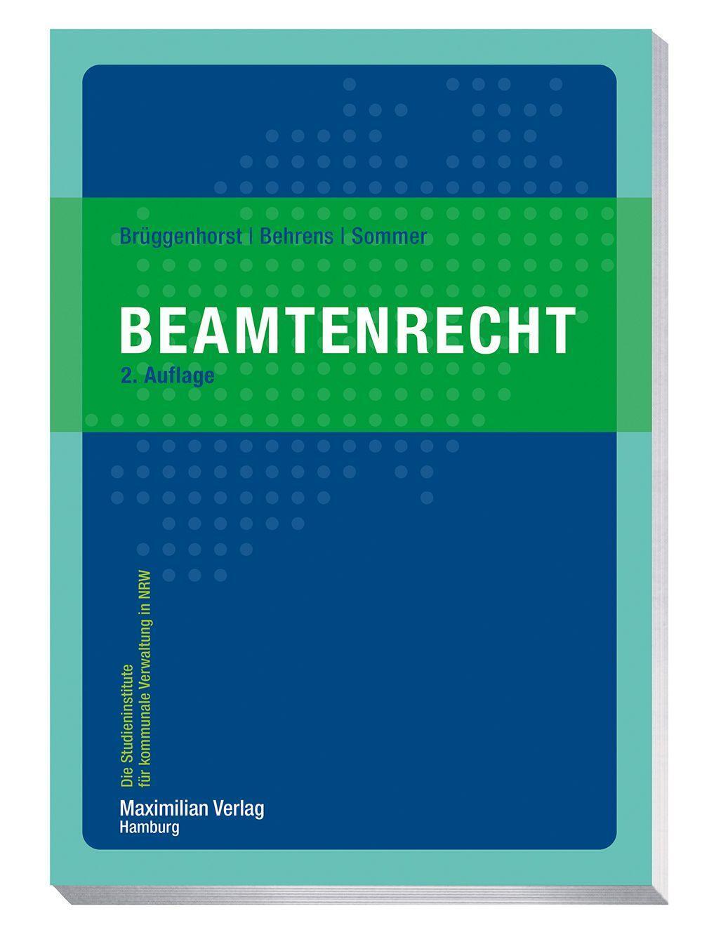 Cover: 9783786914013 | Beamtenrecht | Sven Brüggenhorst (u. a.) | Taschenbuch | Deutsch