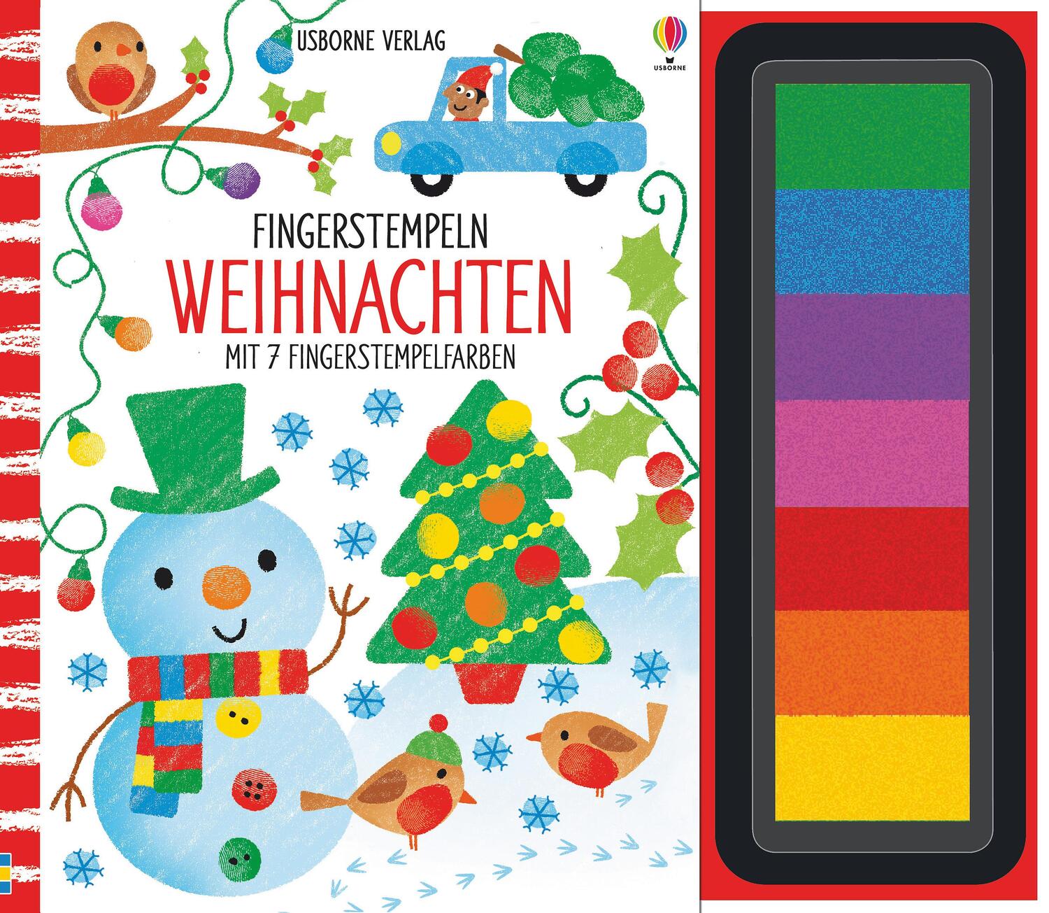 Cover: 9781782327059 | Fingerstempeln: Weihnachten | mit 7 Fingerstempelfarben | Fiona Watt