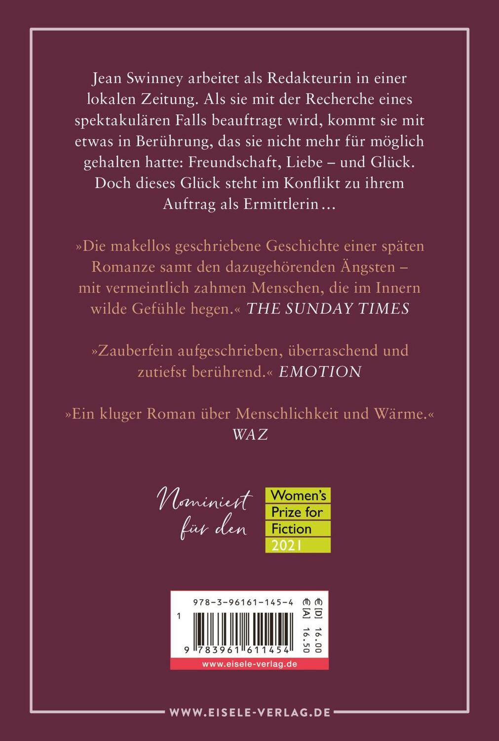 Rückseite: 9783961611454 | Kleine Freuden | Roman Ein hinreißender Roman über die späte Liebe