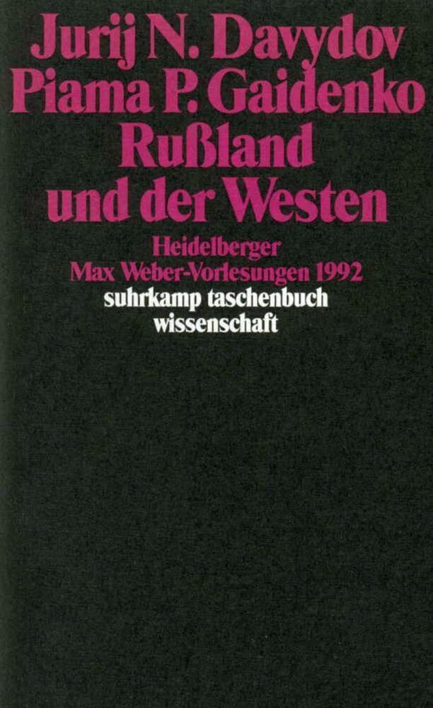 Cover: 9783518287699 | Rußland und der Westen | Heidelberger Max-Weber-Vorlesungen 1985